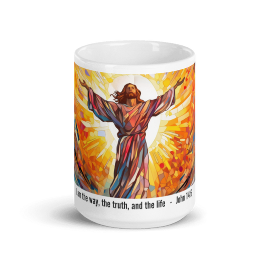 Mug Ceramic 15 oz Jesus is the way, the truth and the life!