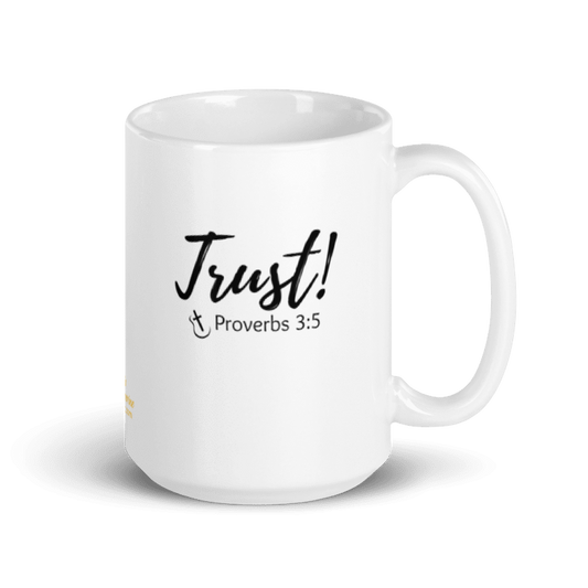 Mug Ceramic 15 oz  Faith Words : TRUST