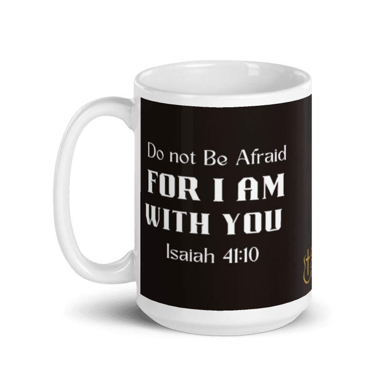 Mug Ceramic 15 oz Lion White:  Do Not Be Afraid