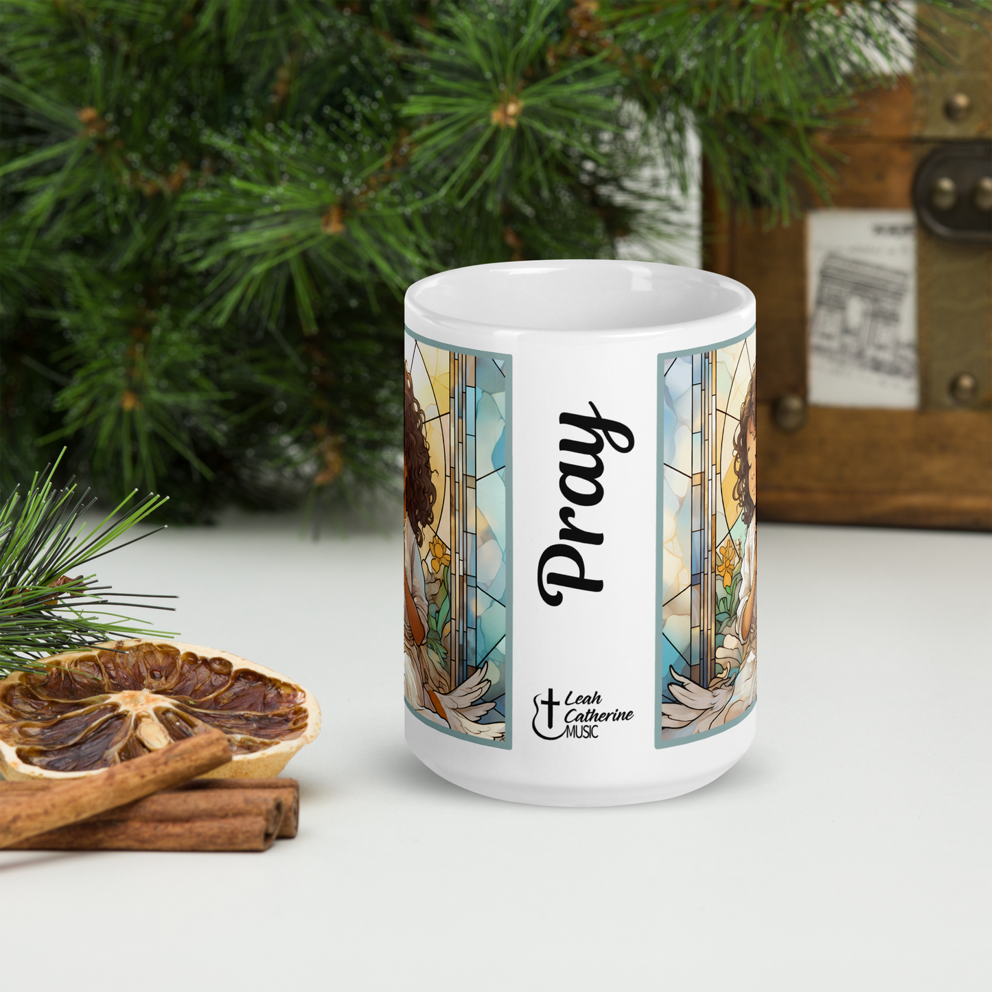 Mug Ceramic 15 oz Angel Collection: Prayer