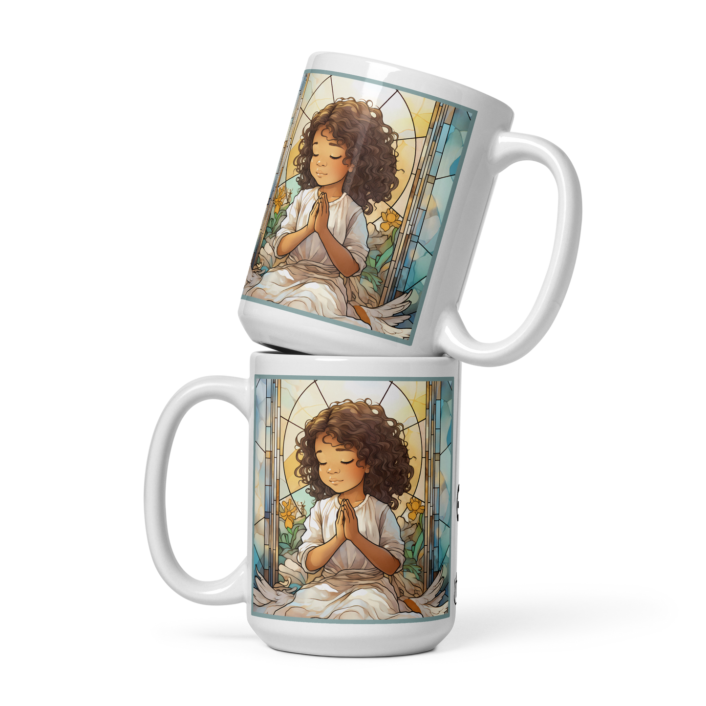 Mug Ceramic 15 oz Angel Collection: Prayer