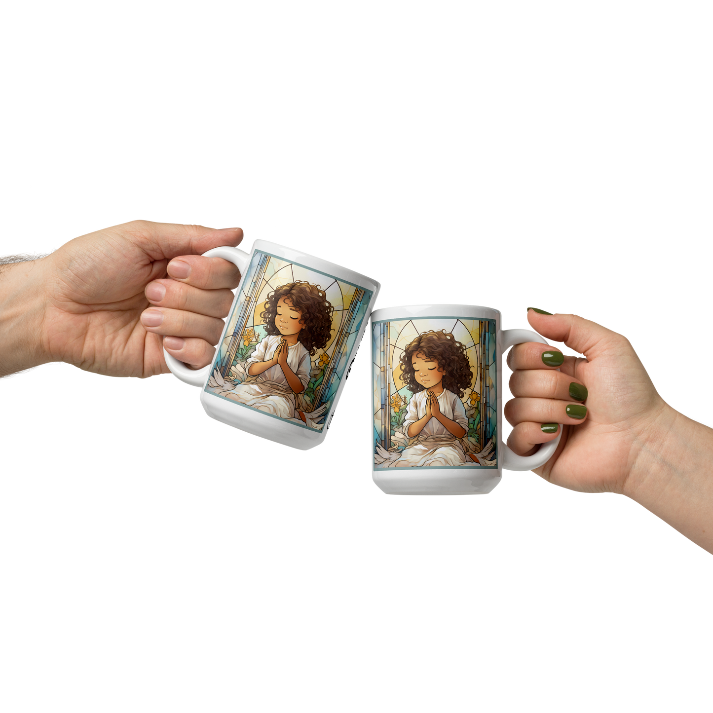 Mug Ceramic 15 oz Angel Collection: Prayer