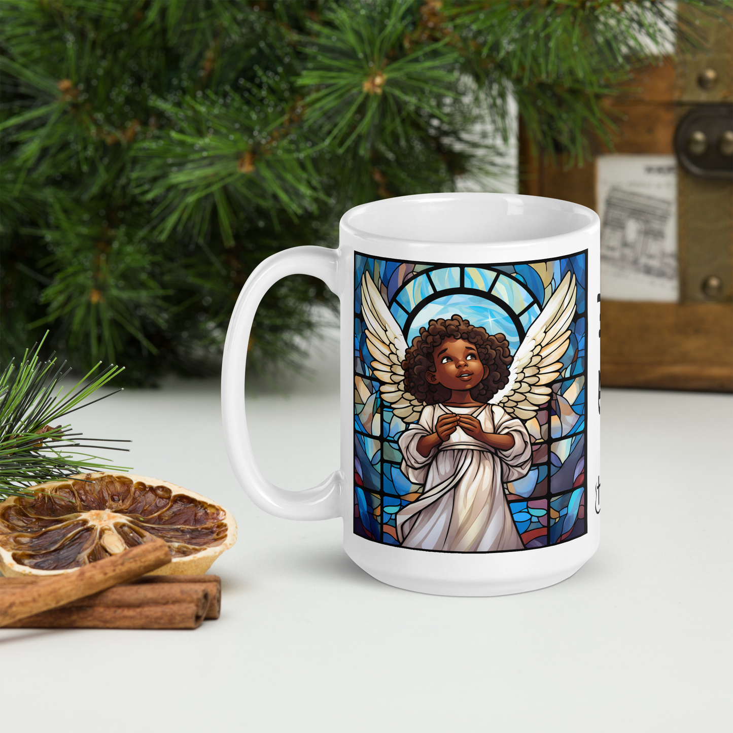 Mug Ceramic 15 oz Angel Collection: Faith
