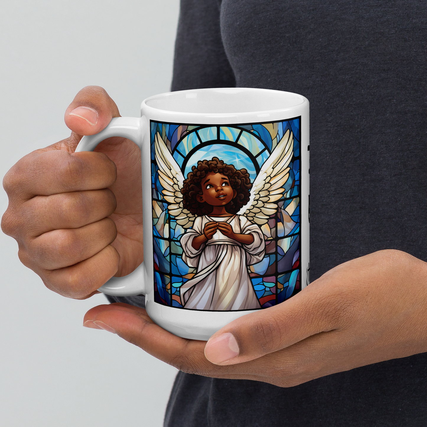 Mug Ceramic 15 oz Angel Collection: Faith