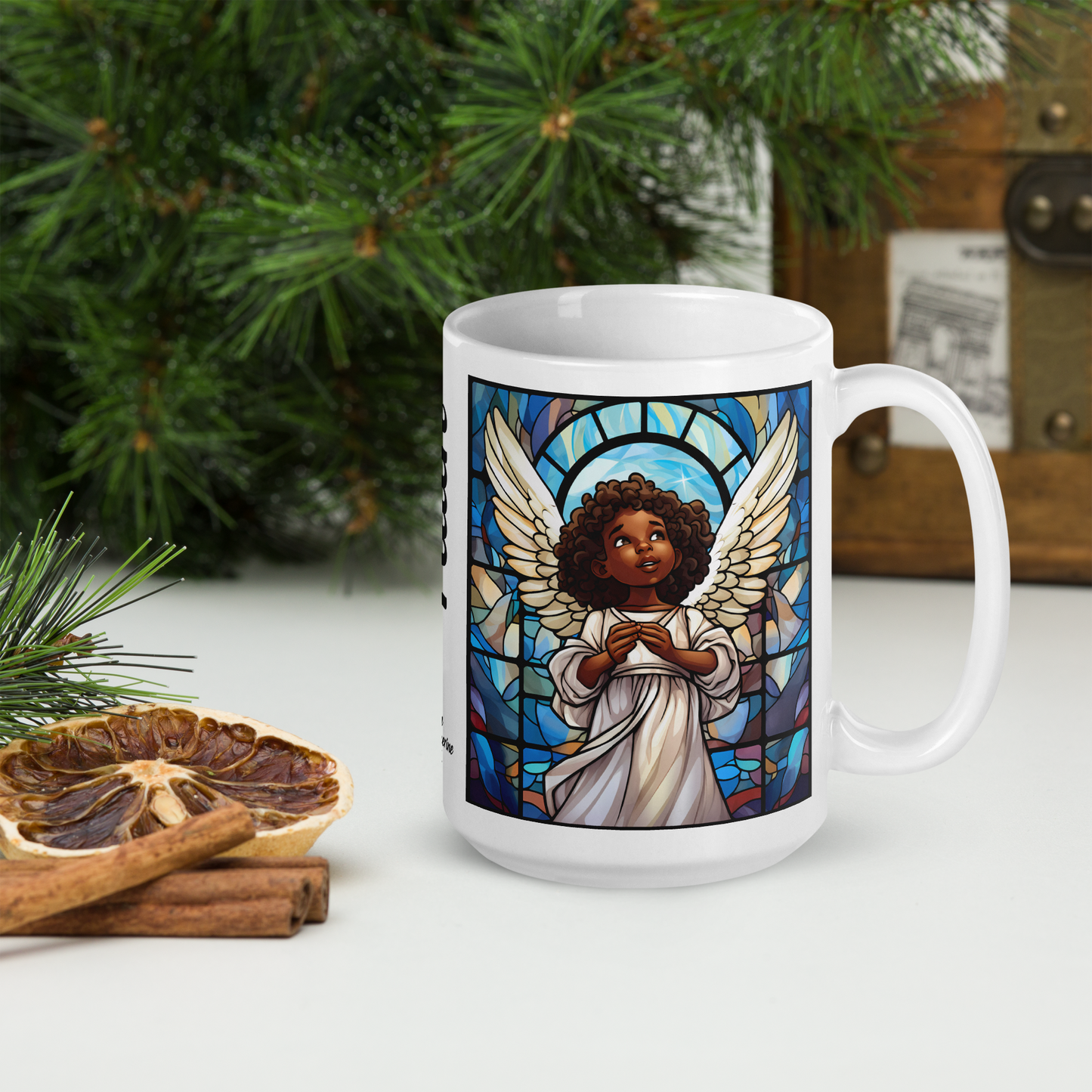 Mug Ceramic 15 oz Angel Collection: Faith